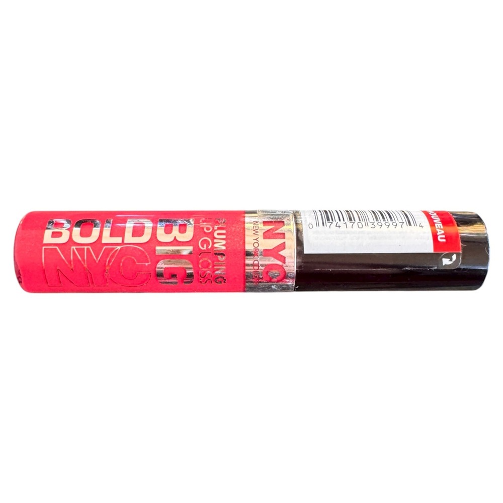 NYC NEW YORK COLOR BOLD BIG PLUMPING LIP GLOSS 472 CORAL TO THE MAX